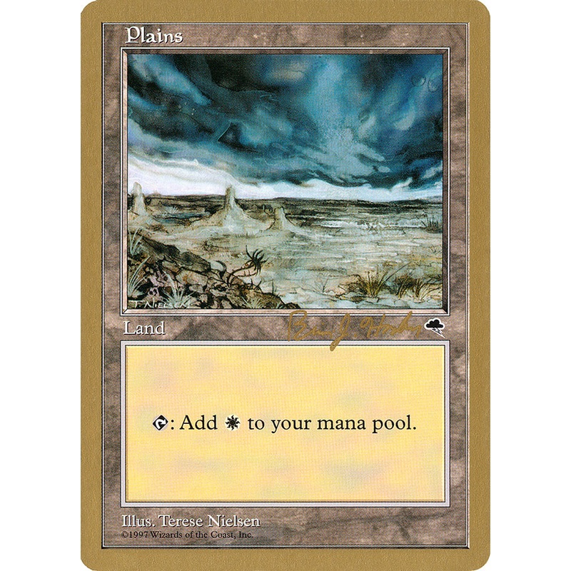 Plains (bh334) (Brian Hacker) [World Championship Decks 1998]