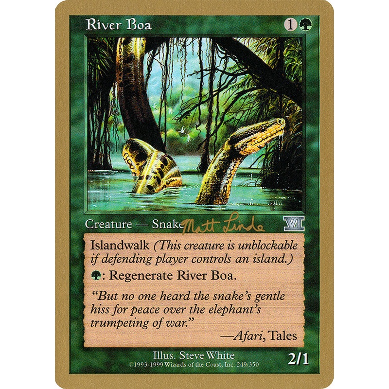 River Boa (Matt Linde) [World Championship Decks 1999]