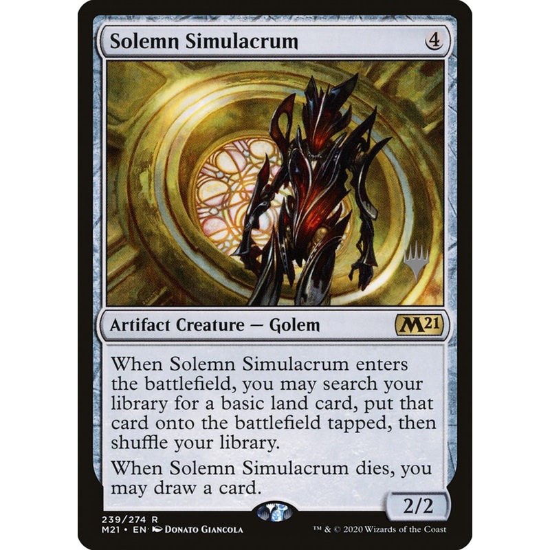 Solemn Simulacrum (Promo Pack) [Core Set 2021 Promos]