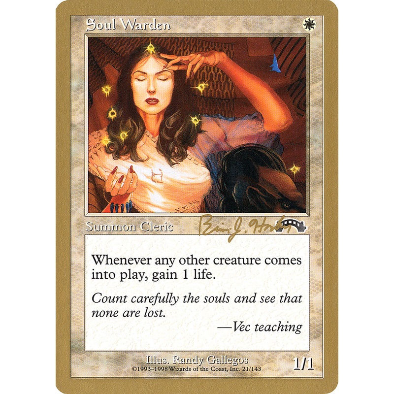 Soul Warden (Brian Hacker) [World Championship Decks 1998]