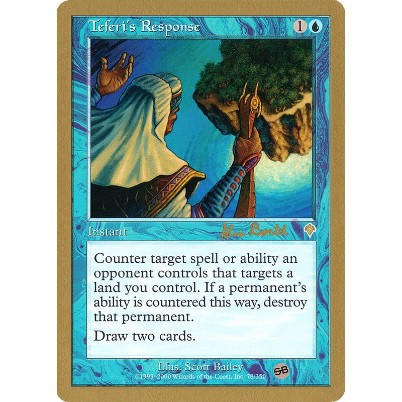 Teferi's Response (Alex Borteh) (SB) [World Championship Decks 2001]