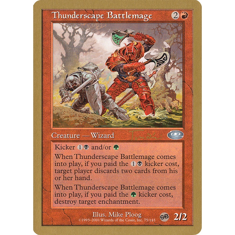 Thunderscape Battlemage (Jan Tomcani) [World Championship Decks 2001]