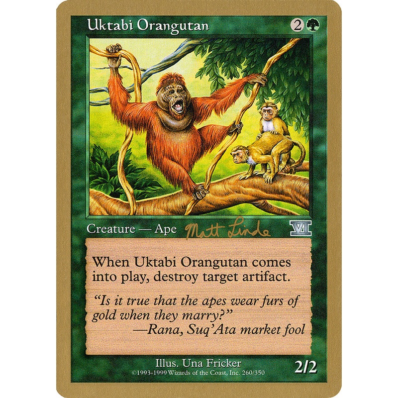Uktabi Orangutan (Matt Linde) [World Championship Decks 1999]