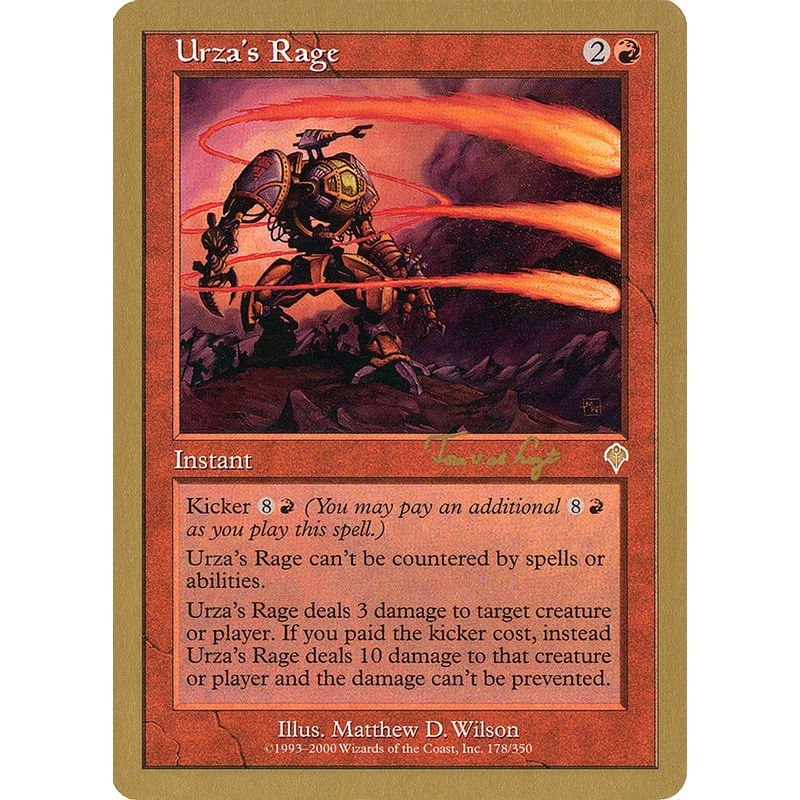 Urza's Rage (Tom van de Logt) [World Championship Decks 2001]