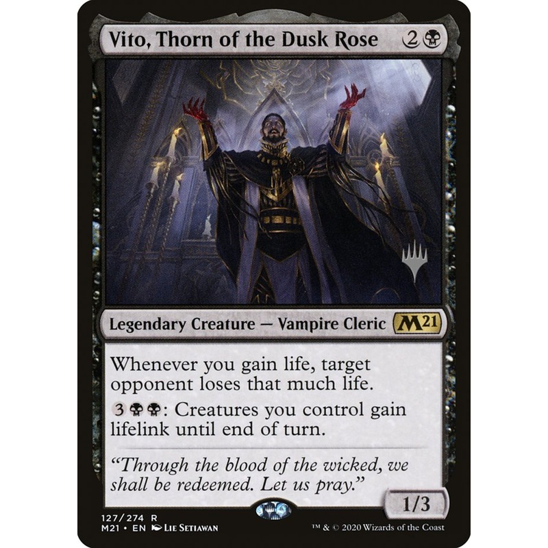 Vito, Thorn of the Dusk Rose (Promo Pack) [Core Set 2021 Promos]