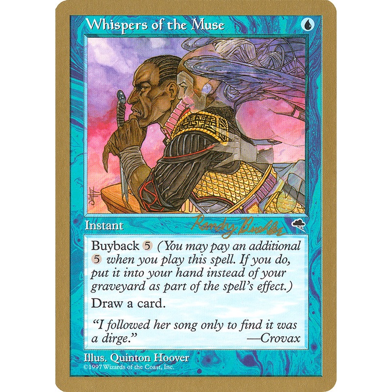 Whispers of the Muse (Randy Buehler) [World Championship Decks 1998]