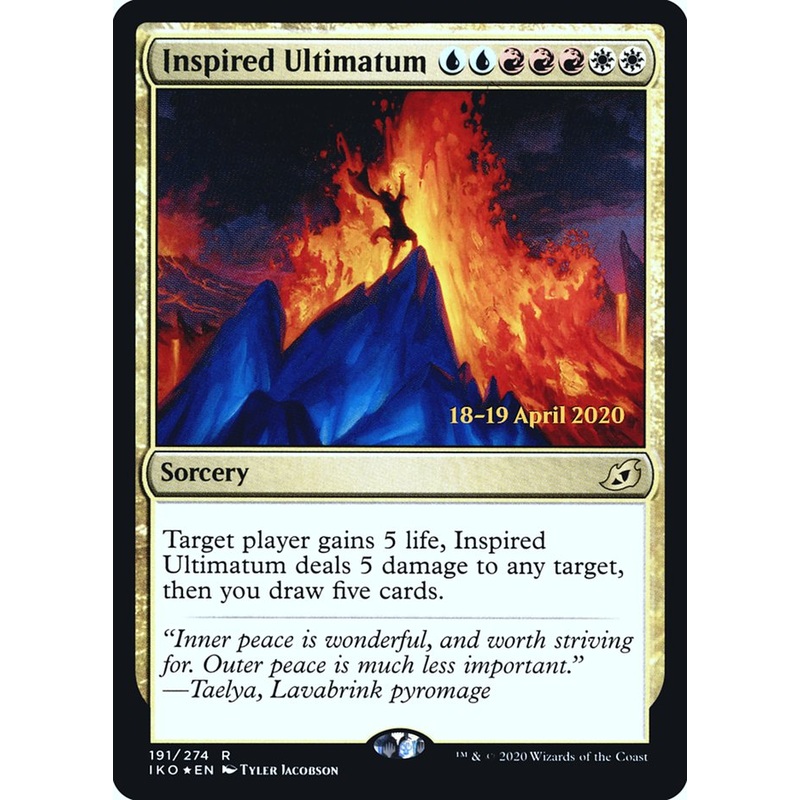 Inspired Ultimatum [Ikoria: Lair of Behemoths Prerelease Promos]