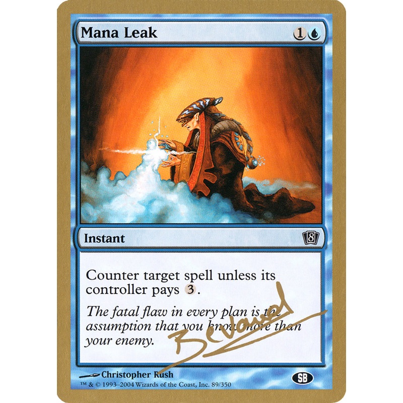 Mana Leak (Manuel Bevand) (SB) [World Championship Decks 2004]