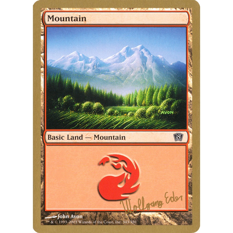 Mountain (we343) (Wolfgang Eder) [World Championship Decks 2003]