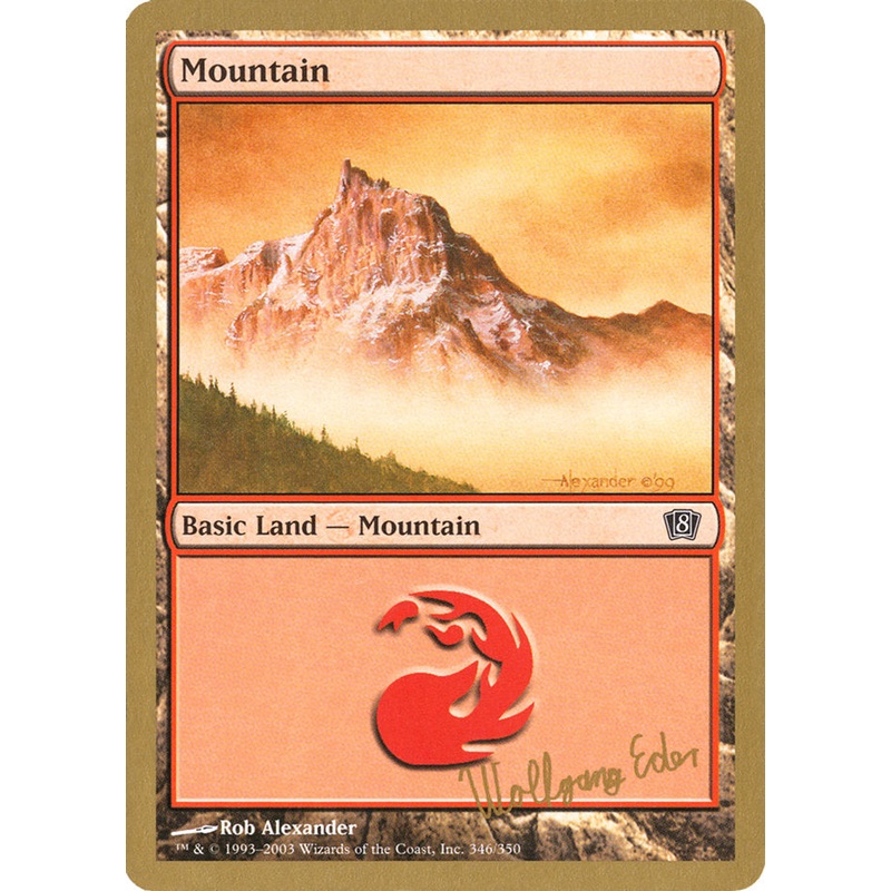 Mountain (we346) (Wolfgang Eder) [World Championship Decks 2003]