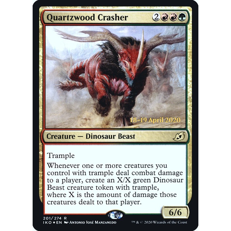 Quartzwood Crasher [Ikoria: Lair of Behemoths Prerelease Promos]