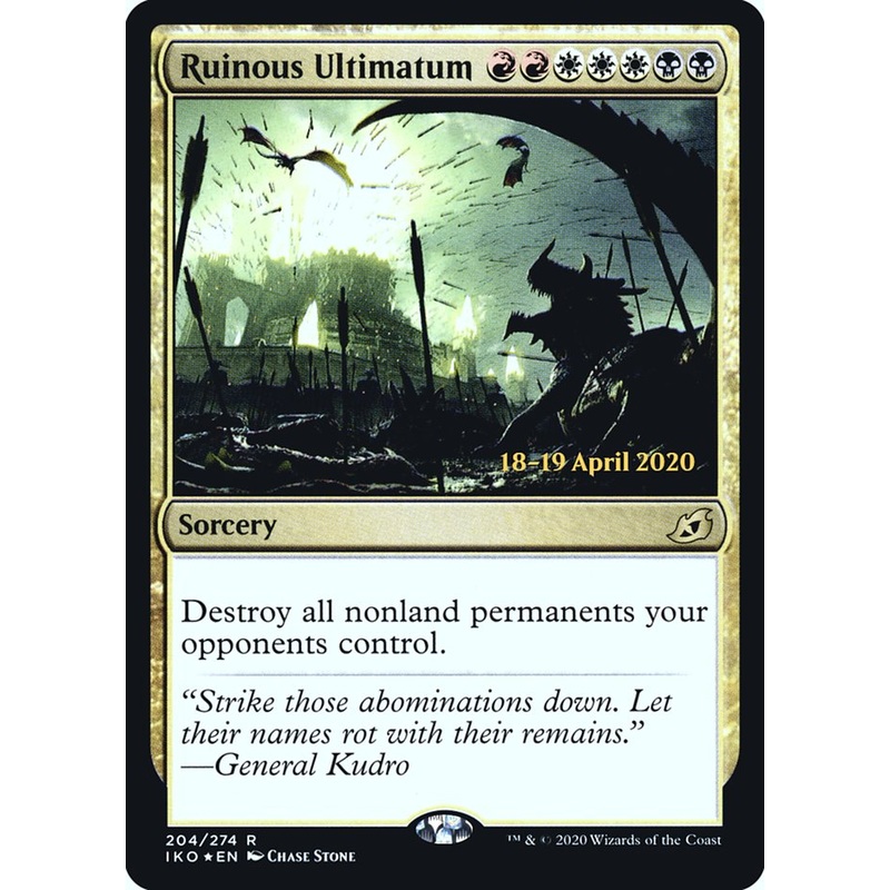 Ruinous Ultimatum [Ikoria: Lair of Behemoths Prerelease Promos]