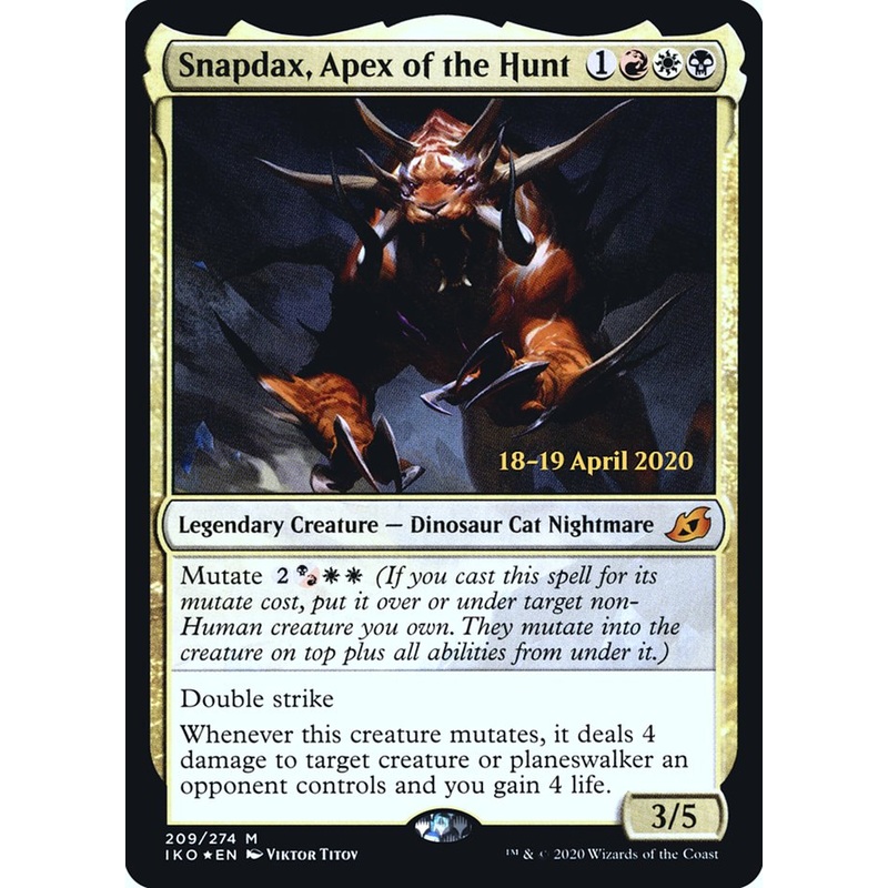 Snapdax, Apex of the Hunt [Ikoria: Lair of Behemoths Prerelease Promos]