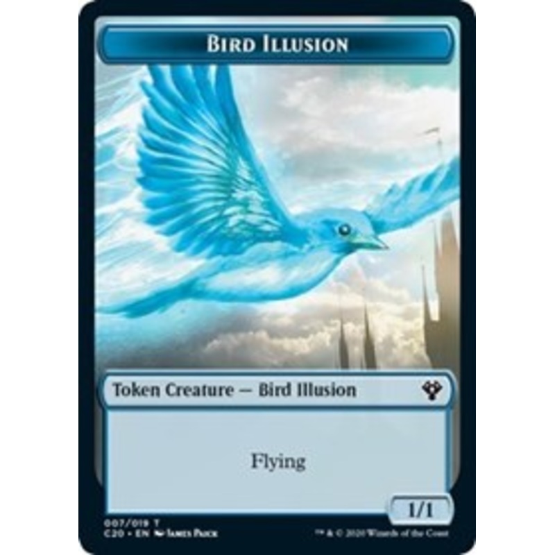 Bird Illusion // Beast (011) Double-sided Token [Commander 2020]