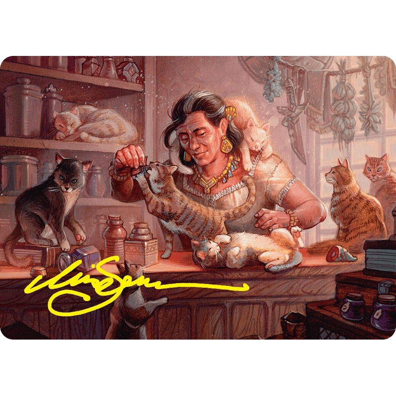 Cat Collector Art Card (1/54) (Gold-Stamped Signature) [Foundations Art Series]