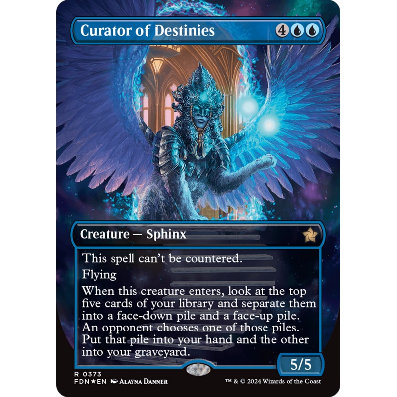 Curator of Destinies (Borderless) (Mana Foil) [Foundations]