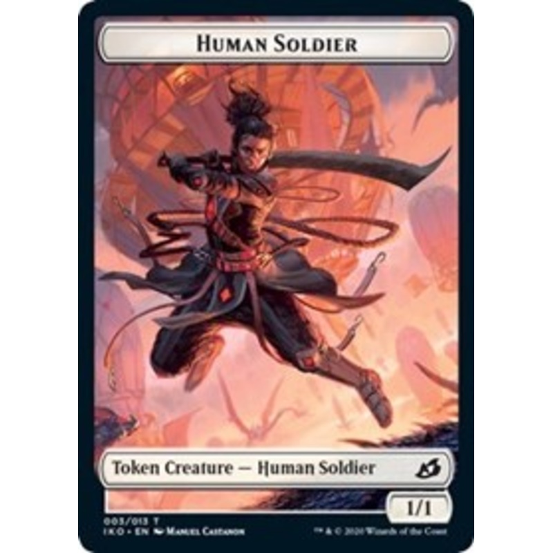 Human Soldier (003) // Zombie Double-Sided Token [Commander 2020 Tokens]