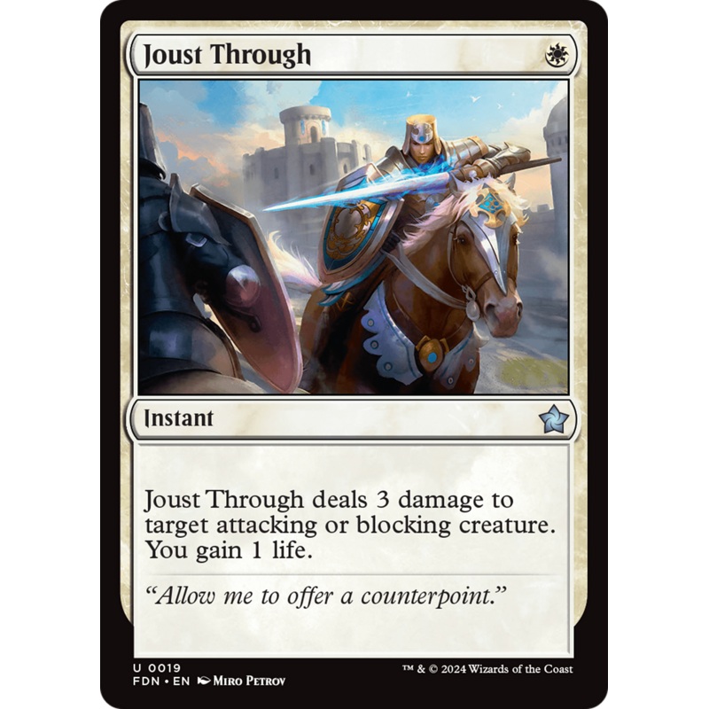 Joust Through [Foundations]