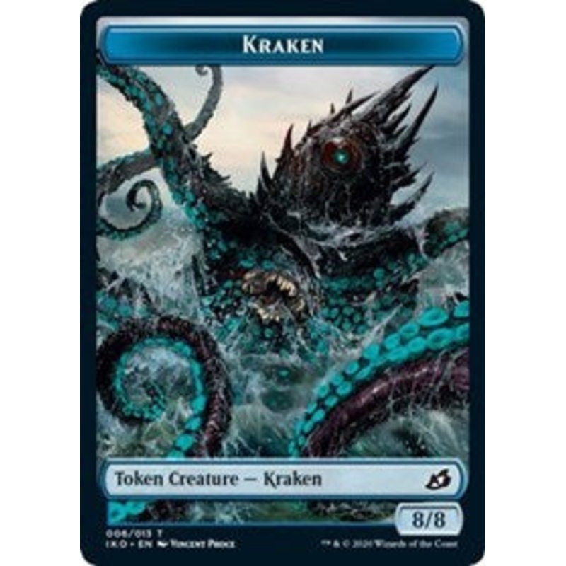Kraken // Elemental (010) Double-Sided Token [Commander 2020 Tokens]