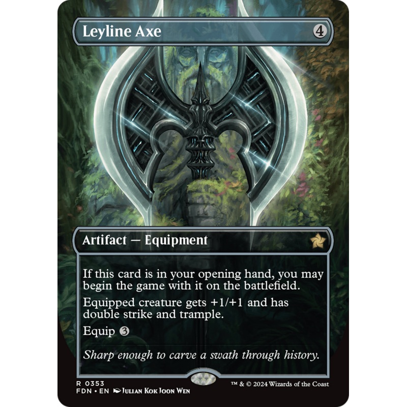 Leyline Axe (Borderless) [Foundations]