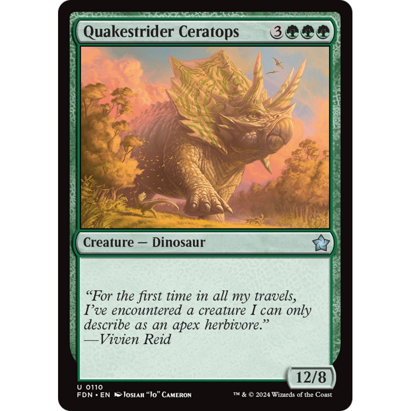 Quakestrider Ceratops [Foundations]