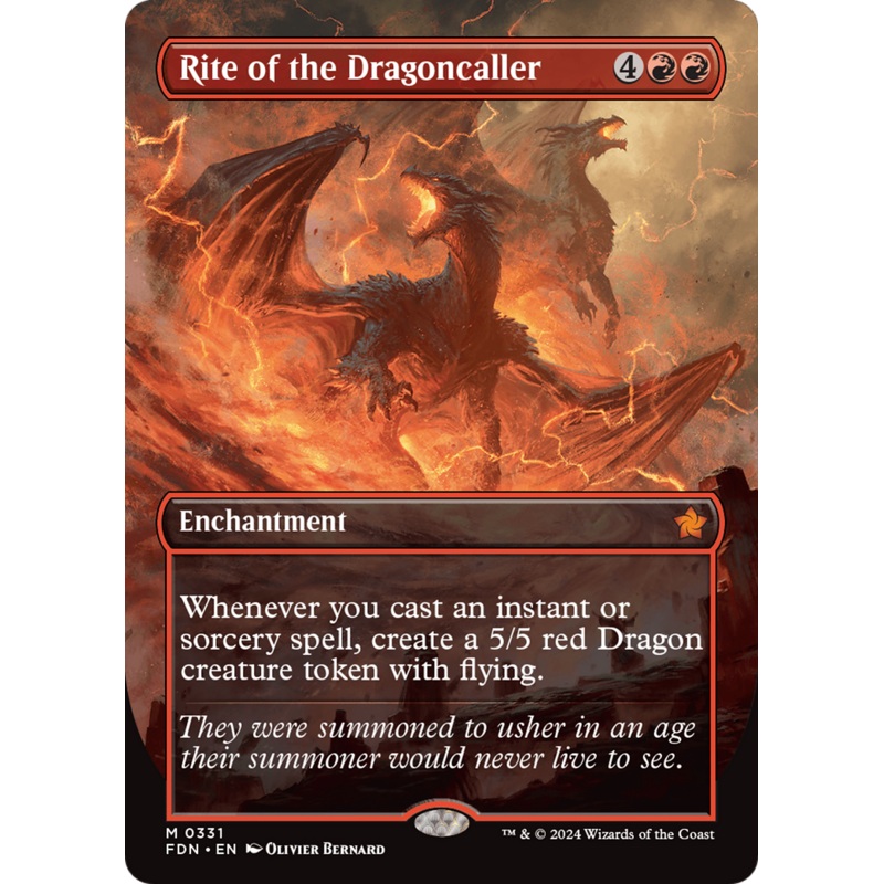 Rite of the Dragoncaller (Borderless) [Foundations]