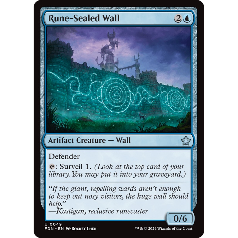 Rune-Sealed Wall [Foundations]