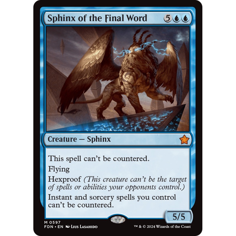 Sphinx of the Final Word [Foundations]