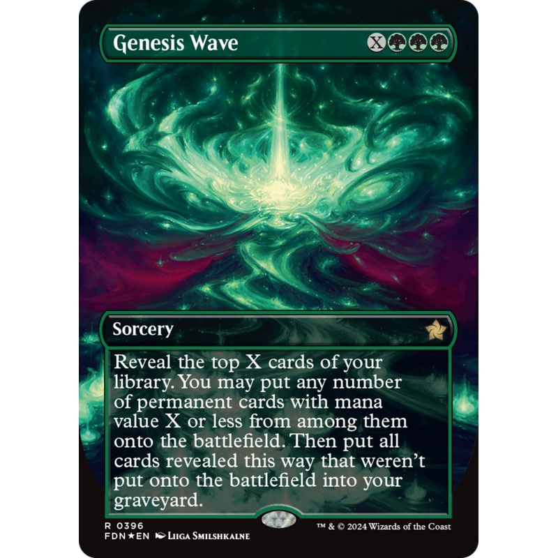 Genesis Wave (Borderless) (Mana Foil) [Foundations]