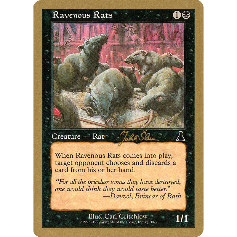 Ravenous Rats (Jakub Slemr) [World Championship Decks 1999]