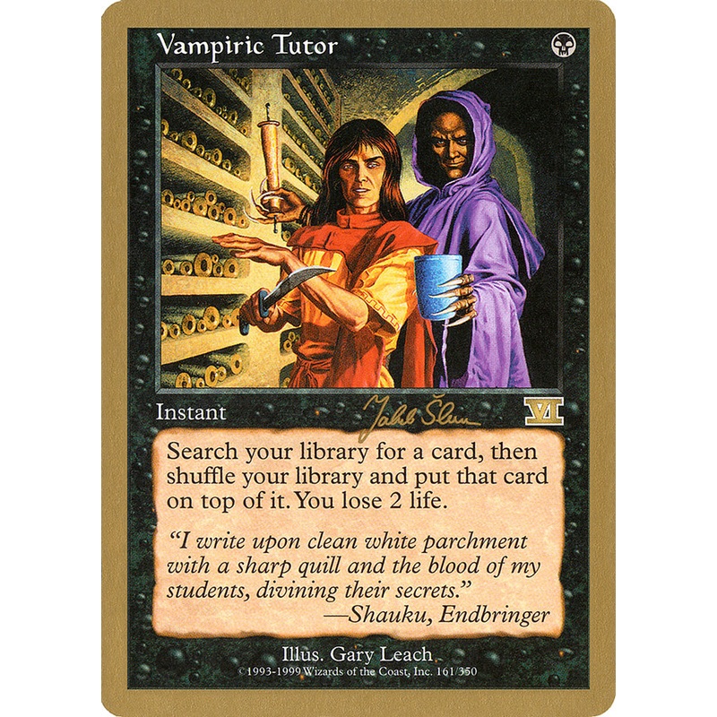 Vampiric Tutor (Jakub Slemr) [World Championship Decks 1999]