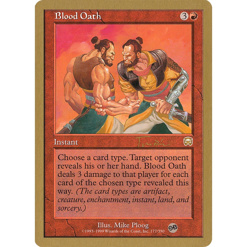 Blood Oath (Jan Tomcani) (SB) [World Championship Decks 2001]