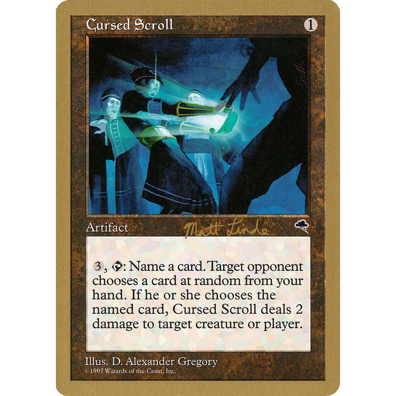Cursed Scroll (Matt Linde) [World Championship Decks 1999]
