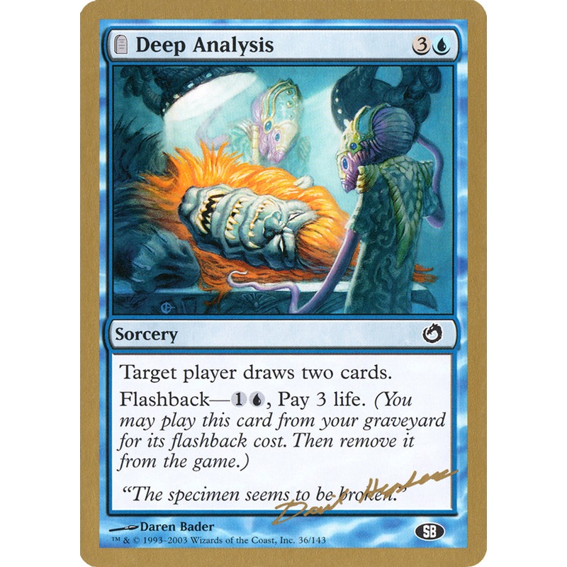 Deep Analysis (Dave Humpherys) (SB) [World Championship Decks 2003]