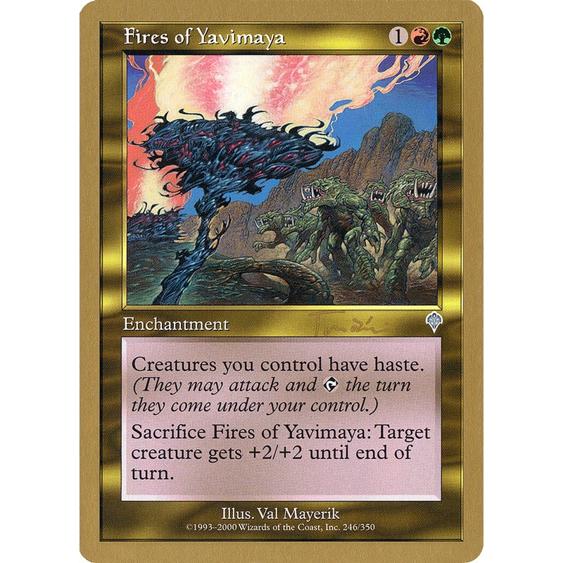 Fires of Yavimaya (Jan Tomcani) [World Championship Decks 2001]