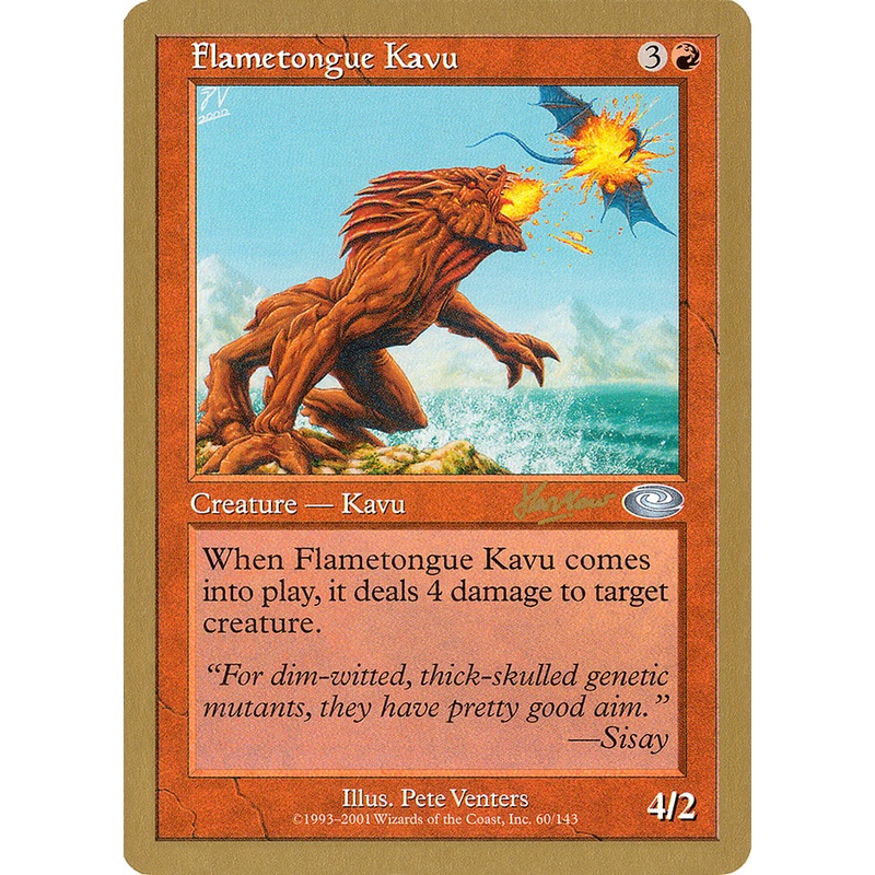 Flametongue Kavu (Sim Han How) [World Championship Decks 2002]