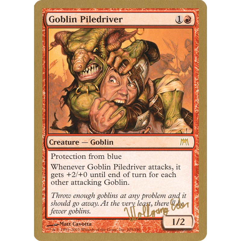 Goblin Piledriver (Wolfgang Eder) [World Championship Decks 2003]