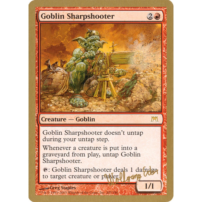 Goblin Sharpshooter (Wolfgang Eder) [World Championship Decks 2003]