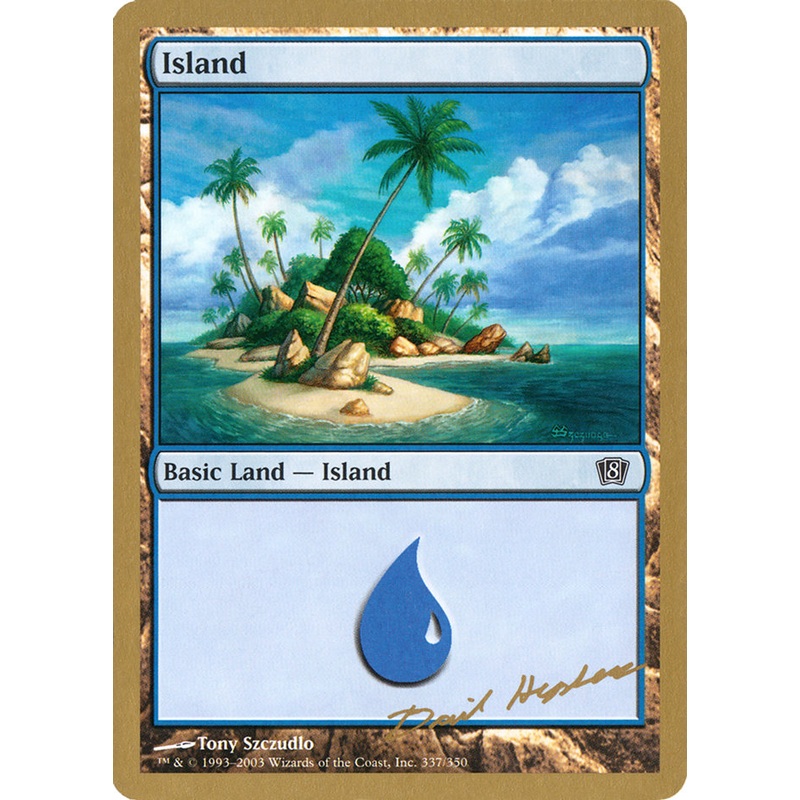 Island (dh337) (Dave Humpherys) [World Championship Decks 2003]