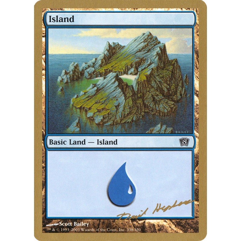 Island (dh338) (Dave Humpherys) [World Championship Decks 2003]