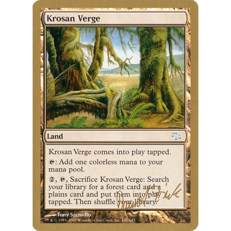 Krosan Verge (Daniel Zink) [World Championship Decks 2003]