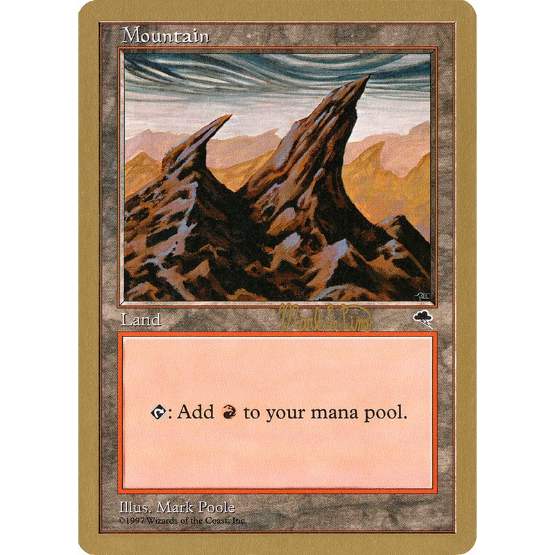 Mountain (mlp344) (Mark Le Pine) [World Championship Decks 1999]
