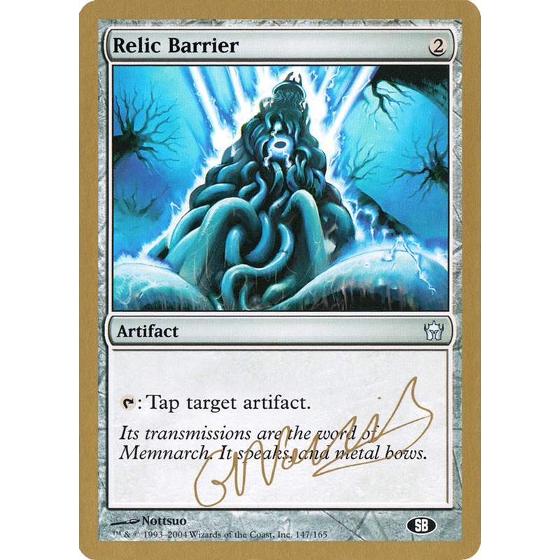 Relic Barrier (Gabriel Nassif) (SB) [World Championship Decks 2004]