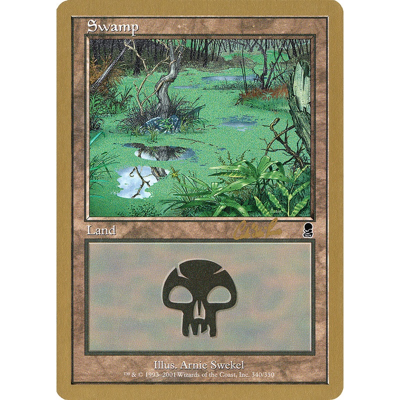 Swamp (cr340) (Carlos Romao) [World Championship Decks 2002]