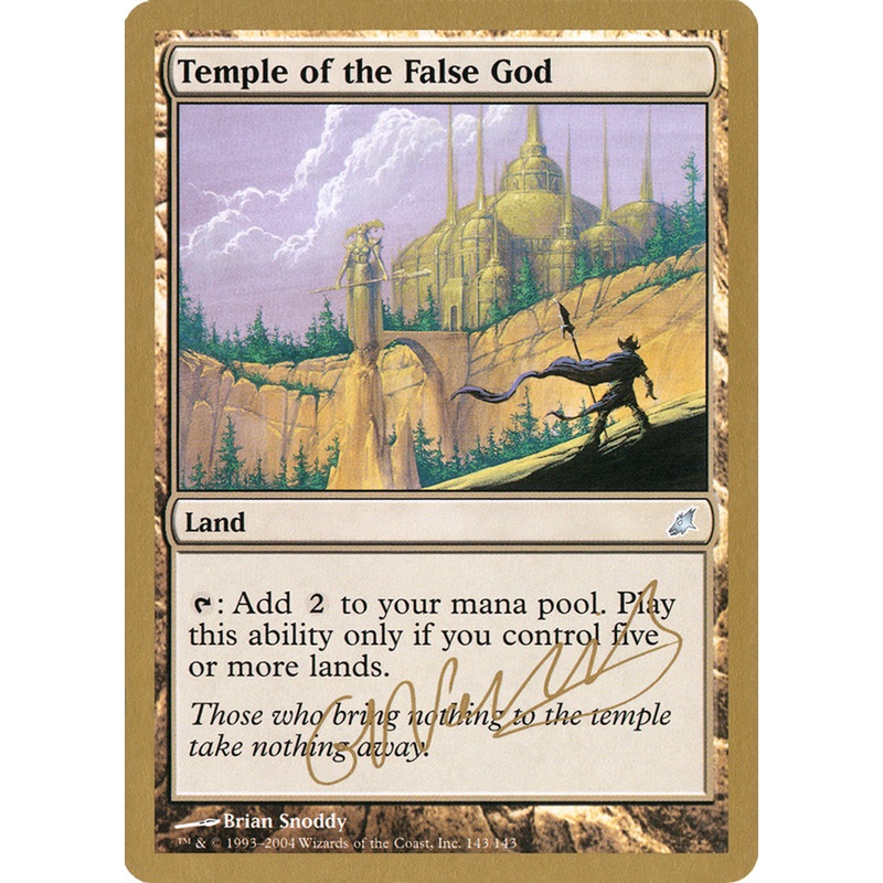 Temple of the False God (Gabriel Nassif) [World Championship Decks 2004]