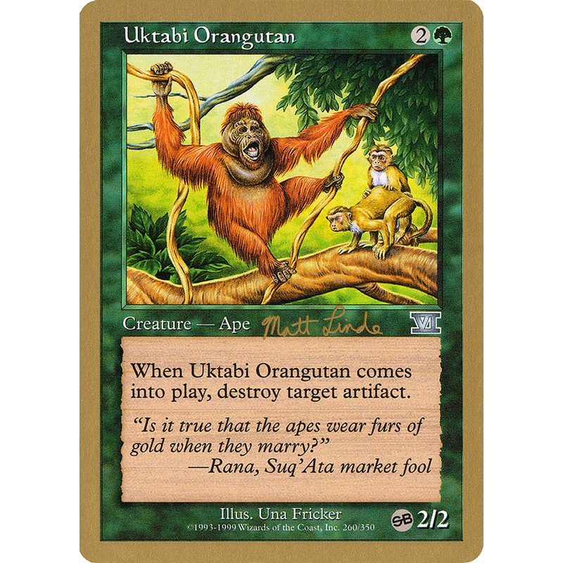 Uktabi Orangutan (Matt Linde) (SB) [World Championship Decks 1999]