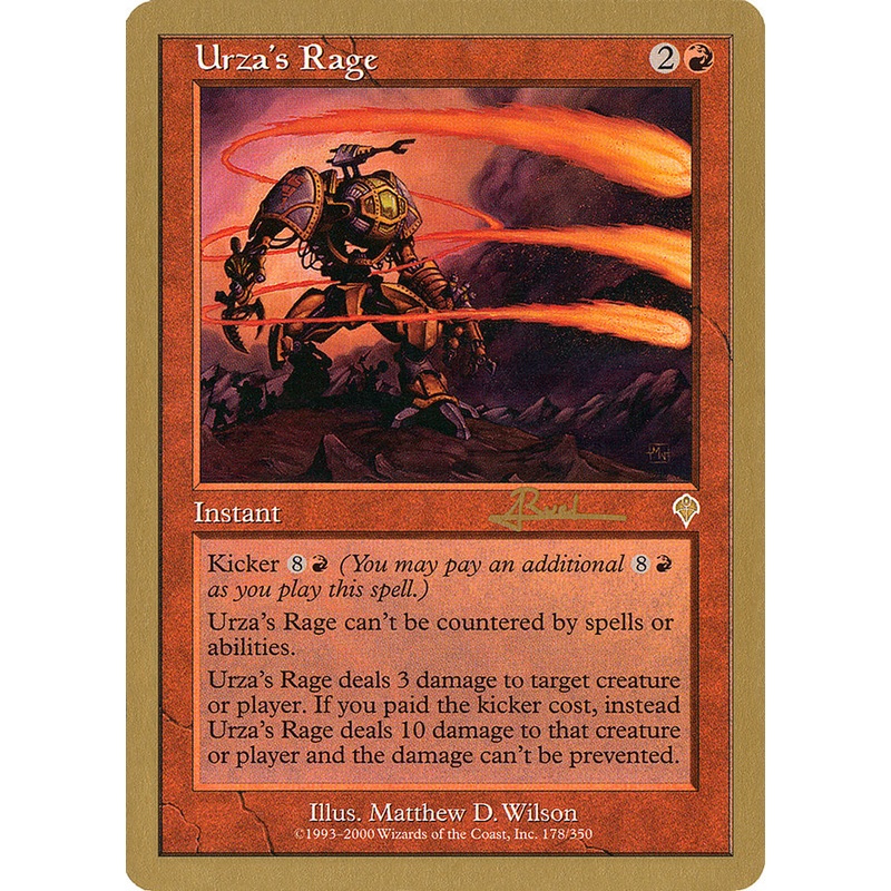 Urza's Rage (Antoine Ruel) [World Championship Decks 2001]