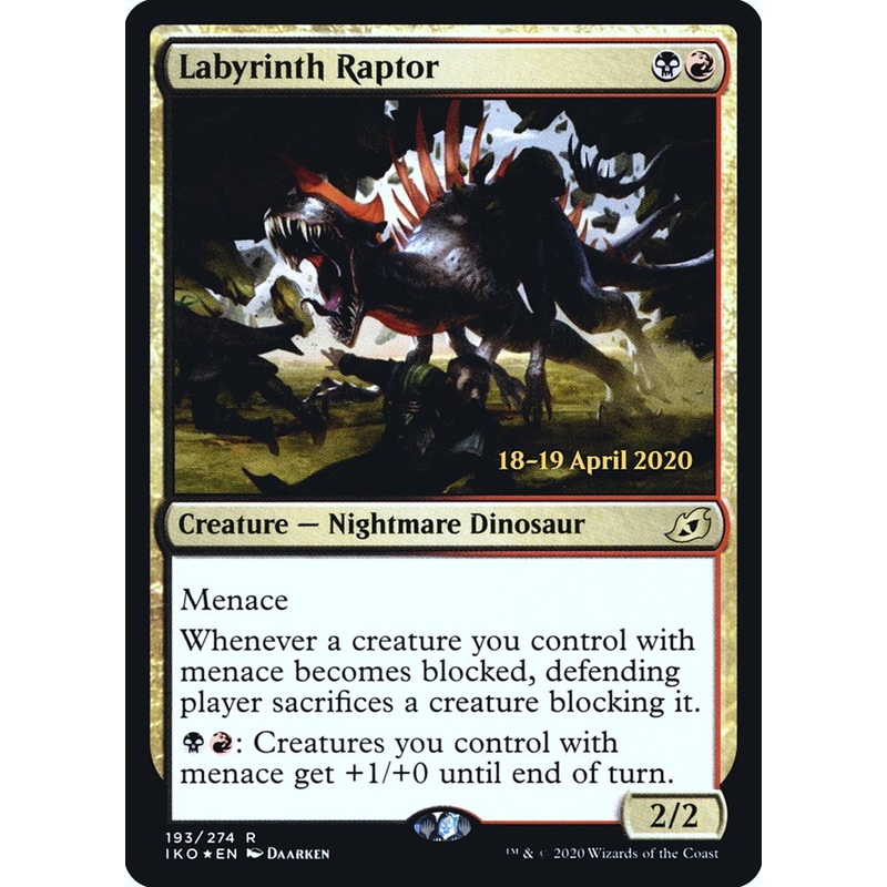 Labyrinth Raptor [Ikoria: Lair of Behemoths Prerelease Promos]