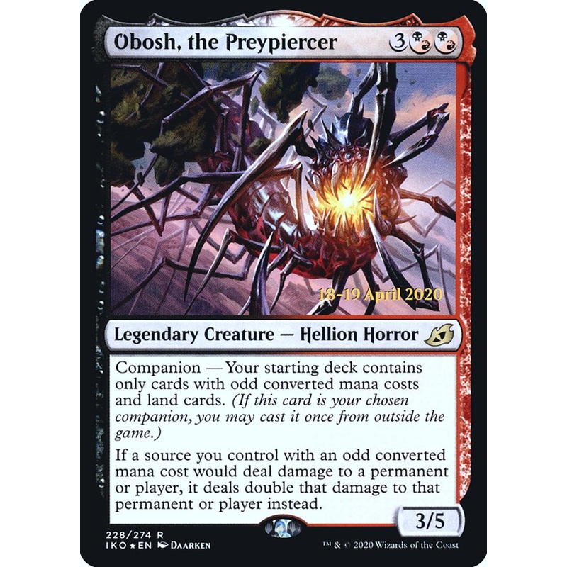 Obosh, the Preypiercer [Ikoria: Lair of Behemoths Prerelease Promos]