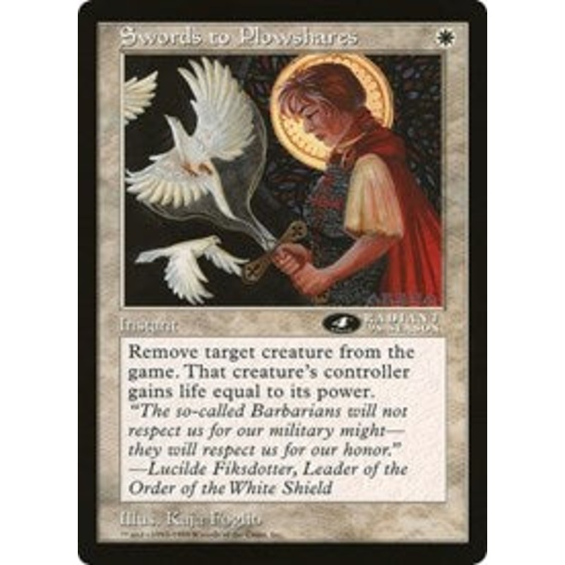 Swords to Plowshares (4th Place) (Oversized) [Oversize Cards]